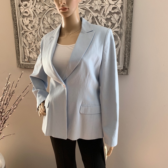 NWT BILL BLASS Powder Blue Blazer Originally $240 - Picture 2 of 5